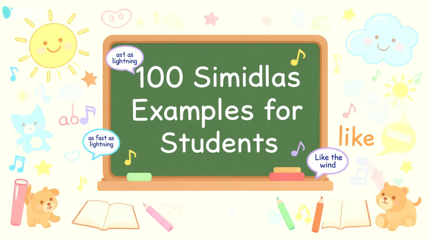 "100 similes examples for students"