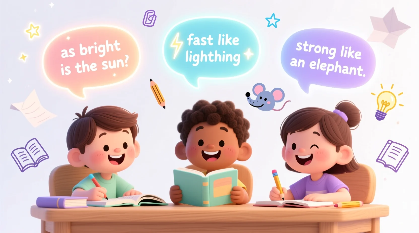 "similes and metaphors for kids"