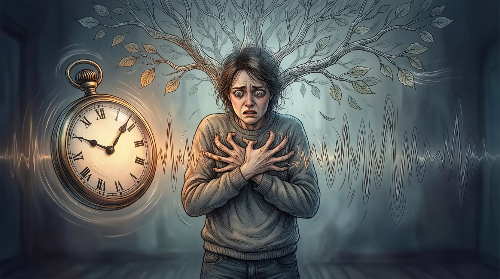 "similes for being nervous"