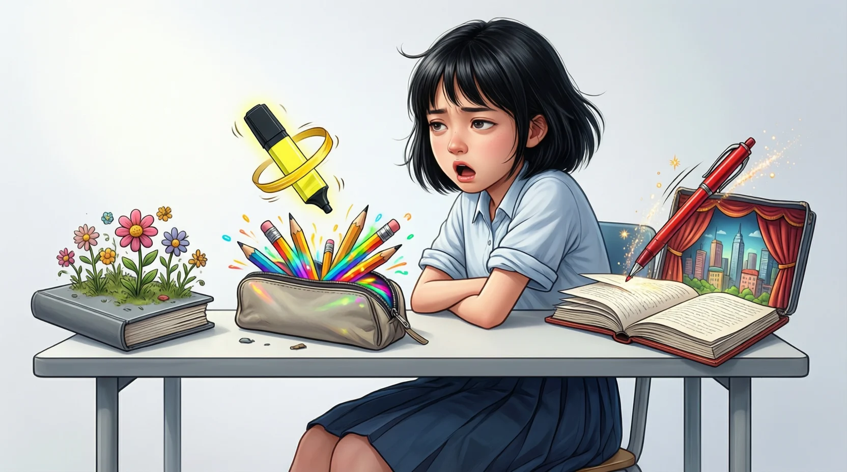 "similes for boring"