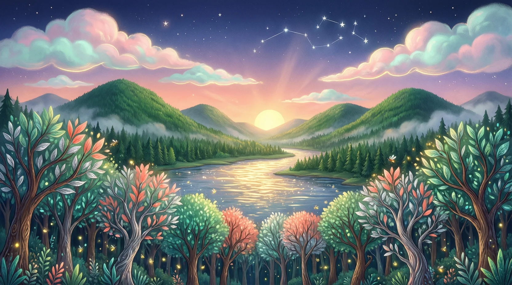 "similes for nature"