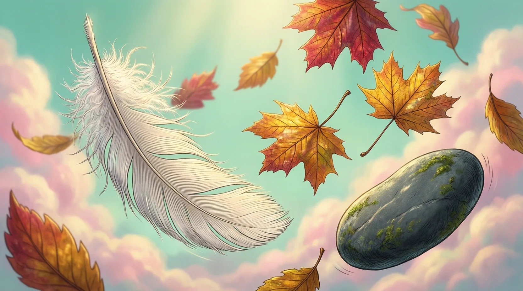 "similes for falling"