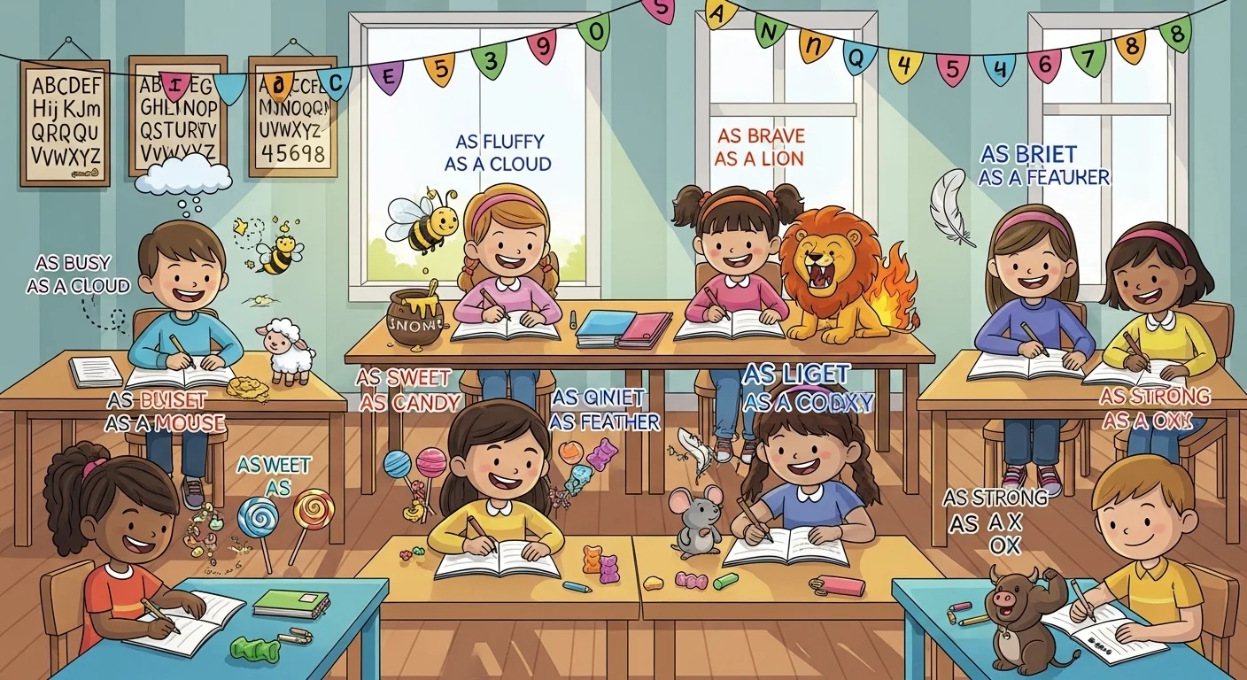 "simple similes for kids"